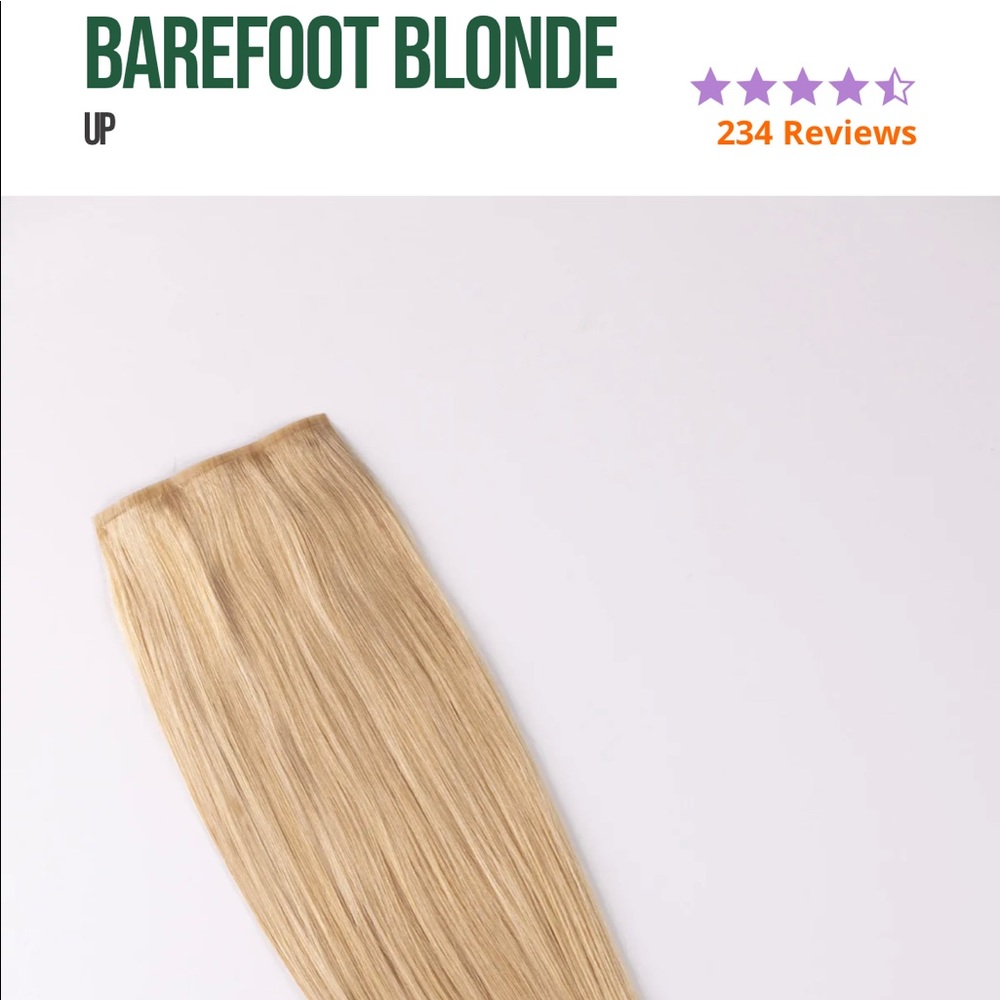 BFB Barefoot Blonde “Up” Extensions.